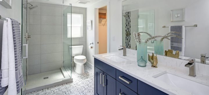 modern-styled bathroom